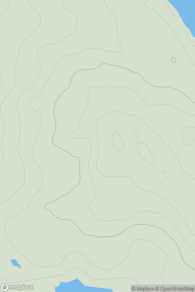 Thumbnail image for An Carn [Islay] showing contour plot for surrounding peak